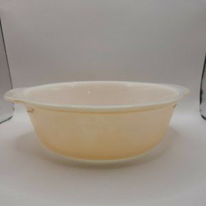 Vintage Anchor Hocking Fire King Peach Luster 2 Qt. #448 Casserole Dish